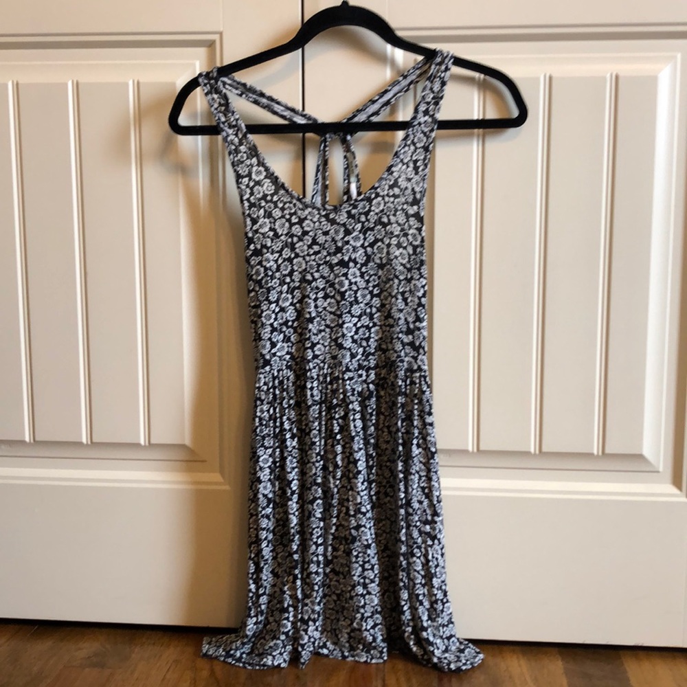 Urban outfitters black and white floral dress